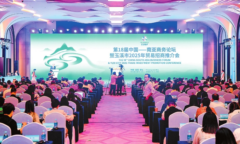 第18届中国-南亚商务论坛暨玉溪市2025年贸易招商推介会开幕