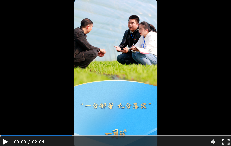 一习话 • 人民之心丨“一分部署，九分落实”
