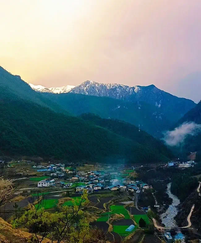 尼汝村风光。