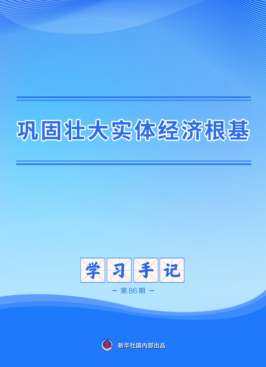 学习手记｜巩固壮大实体经济根基