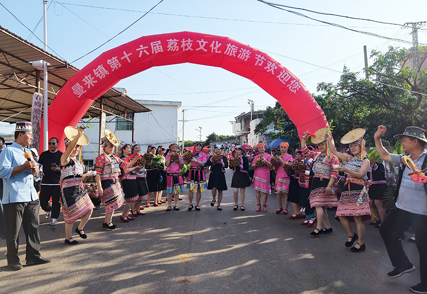 元江县曼来镇举办荔枝文化旅游节